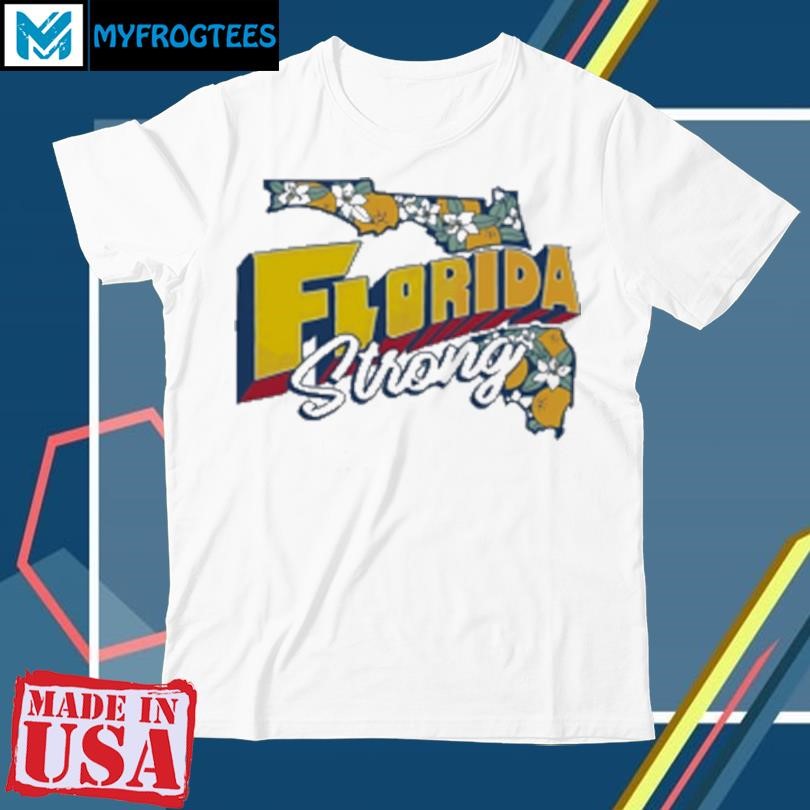 Florida strong state outline orange blossom T-Shirt