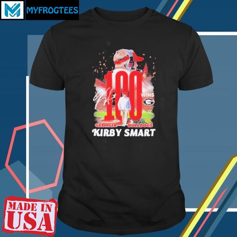 Funny 100 Wins With Kirby Smart Georgia Bulldogs Shirt