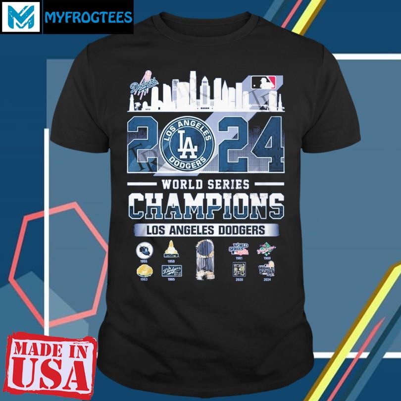 Funny 2024 World Series Champions MLB Los Angeles Dodgers T-Shirt