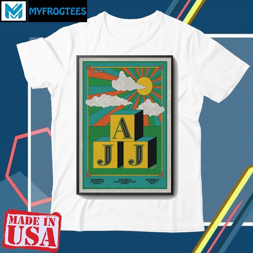 Funny AJJ November 2024 California Tour Poster shirt