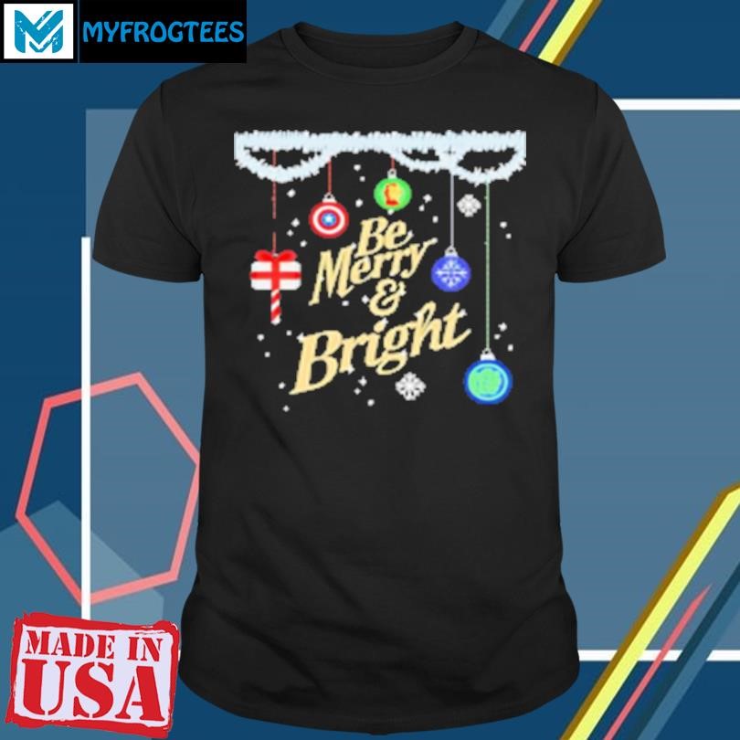 Funny Be merry and bright holiday Christmas T-Shirt