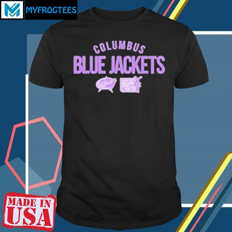 Funny Columbus Blue Jackets Richmond Resilient Hockey Fights Cancer T-Shirt