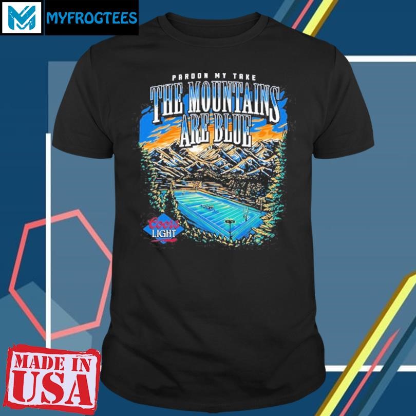 Funny Coors x PMT The Mountains Are Blue Crewneck Shirt