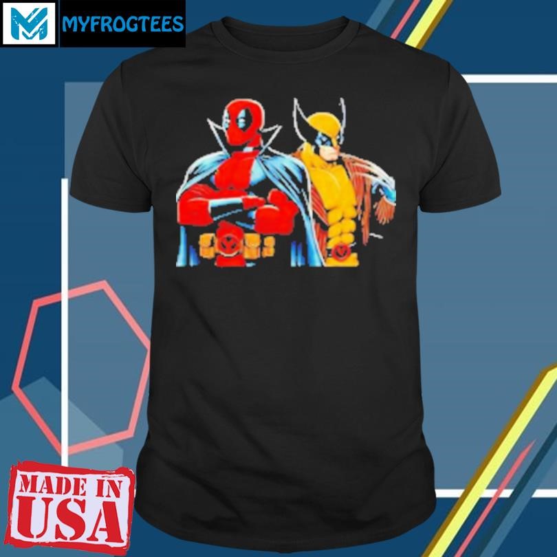 Funny Deadpool and Wolverine Cool Design T-Shirt