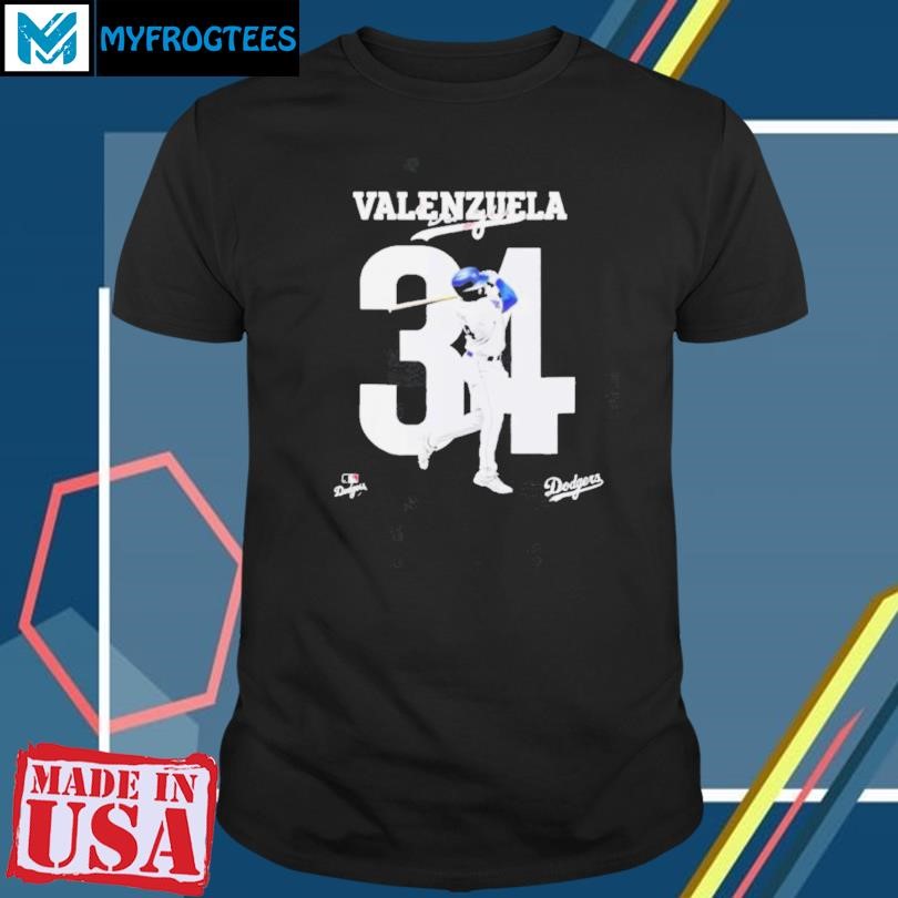 Funny Fernando Valenzuela 34 LA Dodgers Baseball Shirt