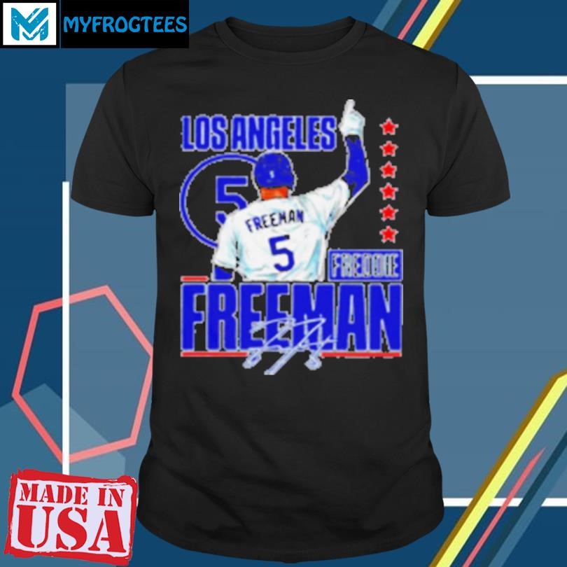 Funny Freddie Freeman Dodgers Grand Slam World Series 2024 signature T-Shirt