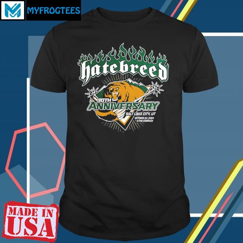 Funny Hatebreed 30th Anniversary Oct 22, 2024 Salt Lake City, UT Event T-Shirt