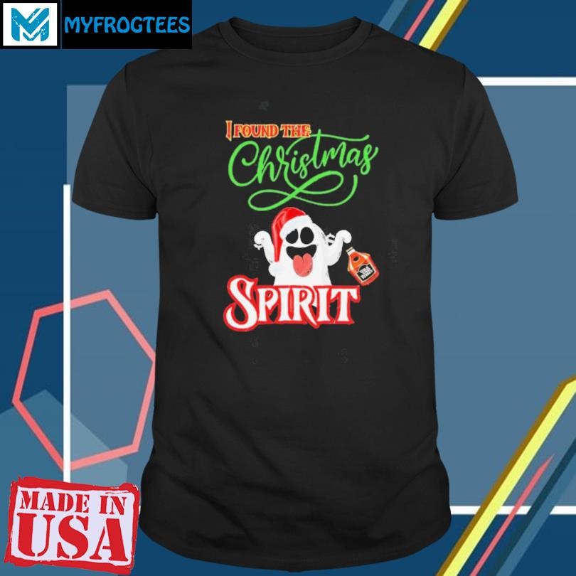 Funny I found the Christmas spirit ghost shirt