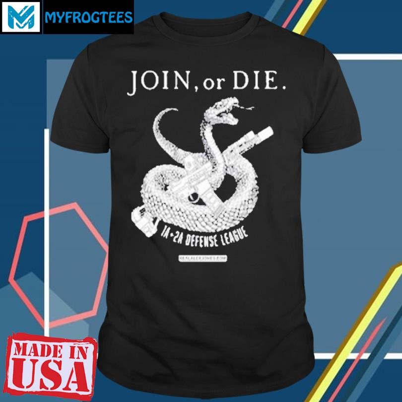 Funny Join Or Die 1A + 2A Defense League T-Shirt