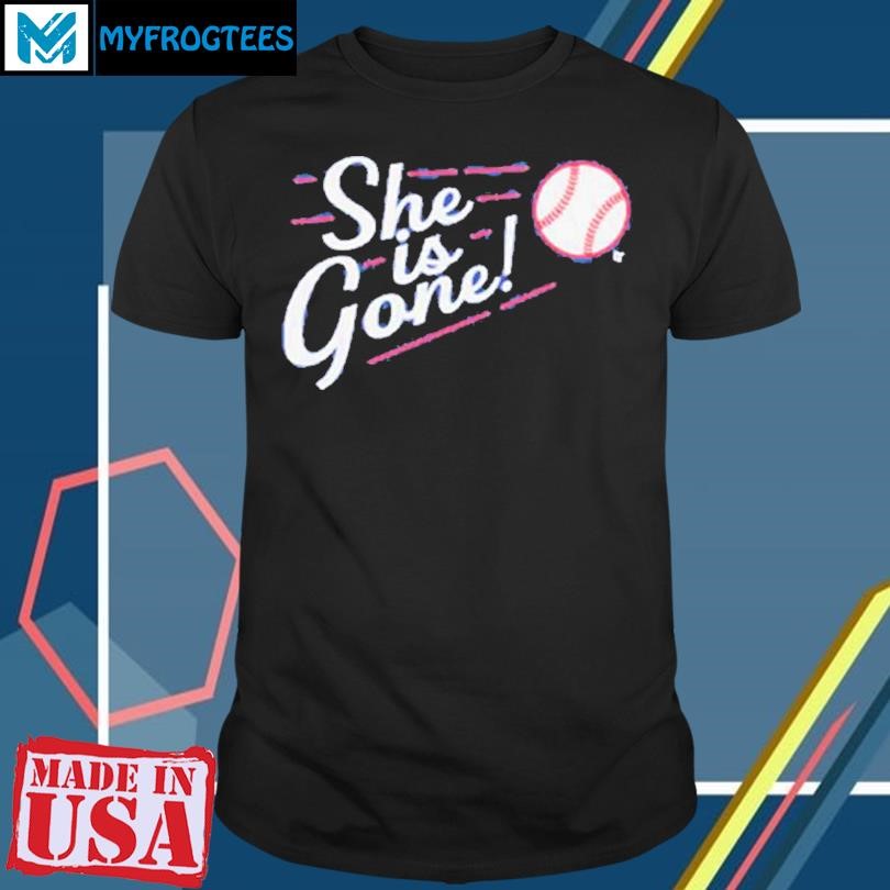 Funny LOS ANGELES BASEBALL SHE IS GONE T-SHIRT