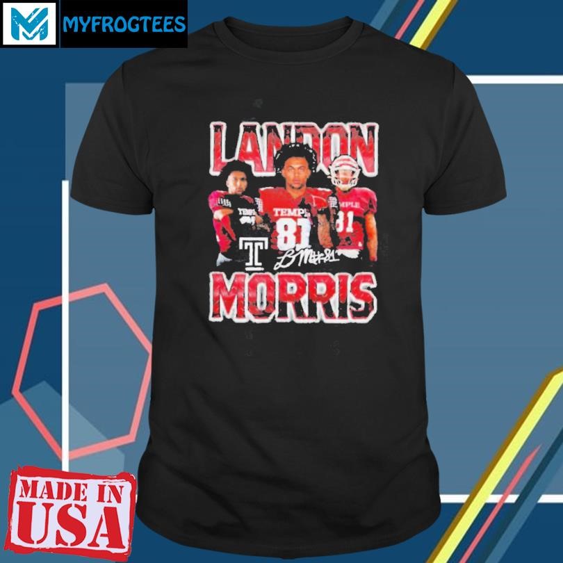 Funny Landon Morris Temple football 90s retro shirt