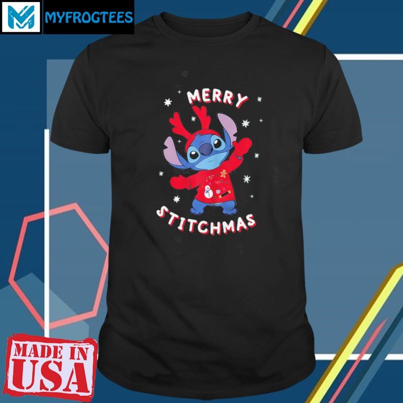 Funny Lilo Stitch Merry Stitchmas Christmas T Shirt