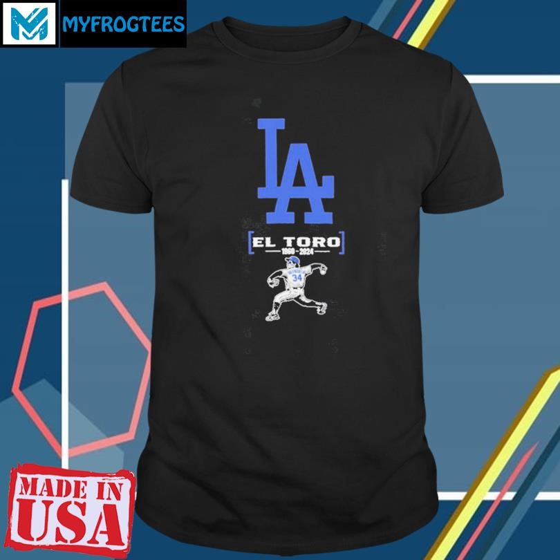 Funny Los Angeles Dodgers El Toro Tribute Baseball 1960 2024 Shirt