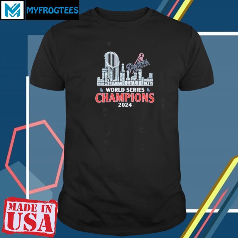 Funny Los Angeles Dodgers World Series Champions 2024 Skyline Shirt