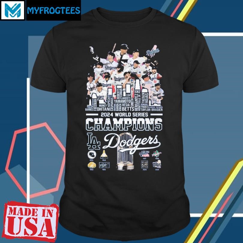 Funny MLB Los Angeles Dodgers 2024 World Series Champions T-Shirt