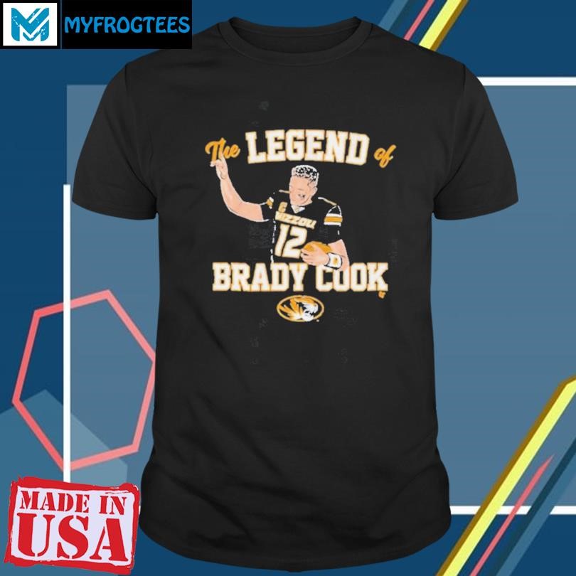 Funny Mizzou Tigers Football The Legend Of Brady Cook shirt