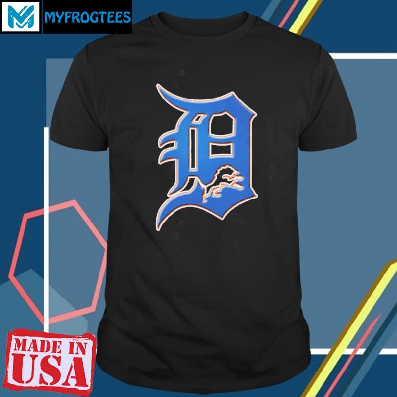 Funny NFL x MLB Detroit Lions X Detroit Tigers Logo Mash Shirt