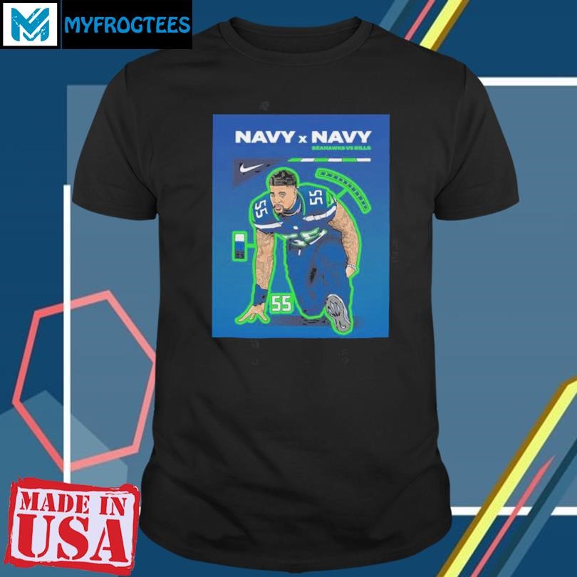 Funny Navy X Navy Seahawks vs Bills 2024 Week 8 Game Shirt