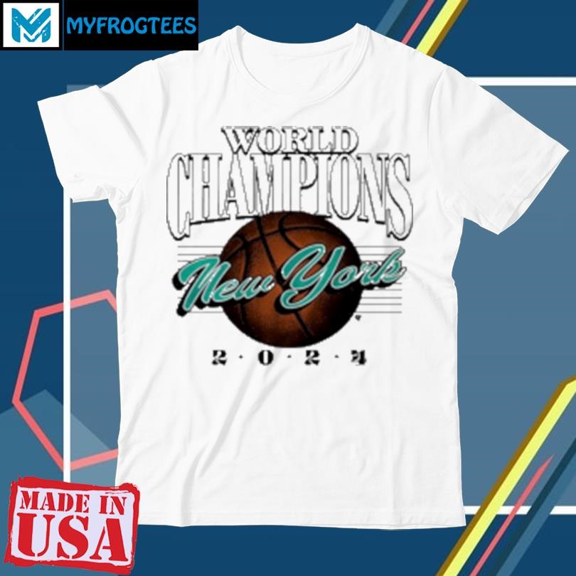 Funny New York Basketball World Champions 2024 T-Shirt