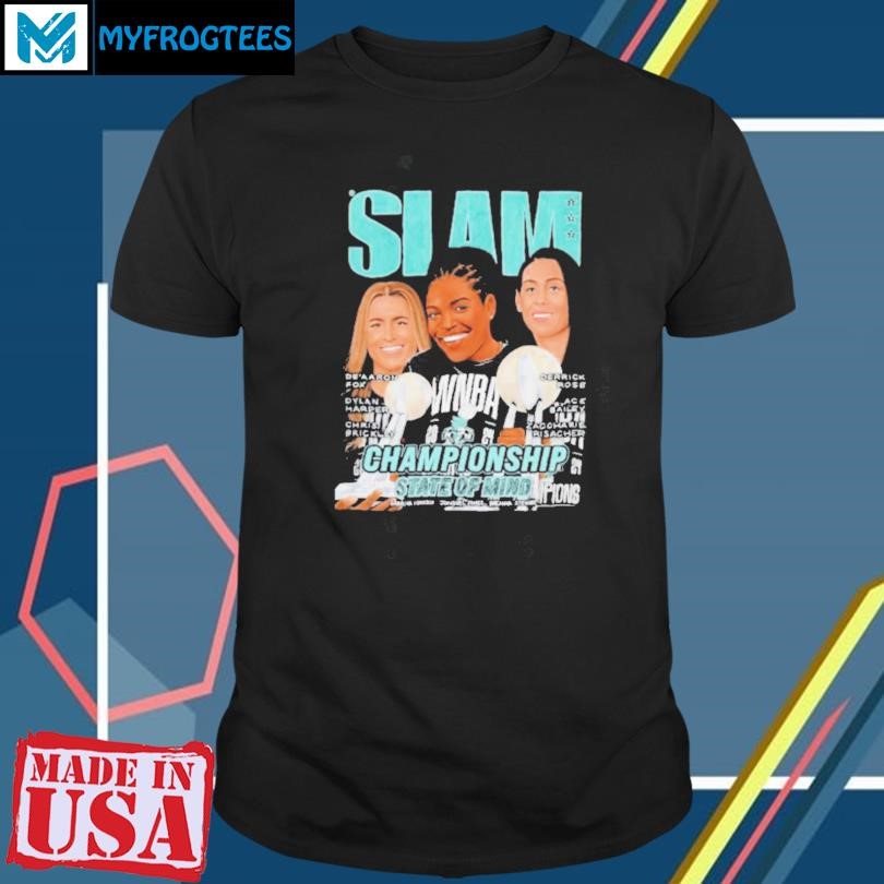 Funny Slam Championship State Of Mind Sabrina Ionescu Jonquel Jones Breanna Stewart T shirt