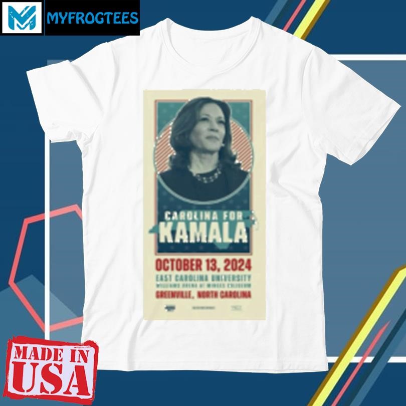 Kamala Harris Oct 13 2024 Williams Arena In Greenville NC T-Shirt