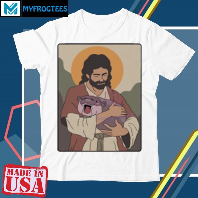 Moo Deng Jesus Christian memes T-Shirt