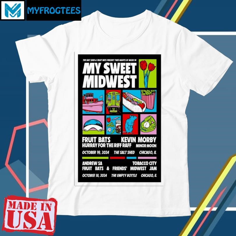 My Sweet Midwest Oct 19, 2024 The Salt Shed Chicago IL Event Poster shirt