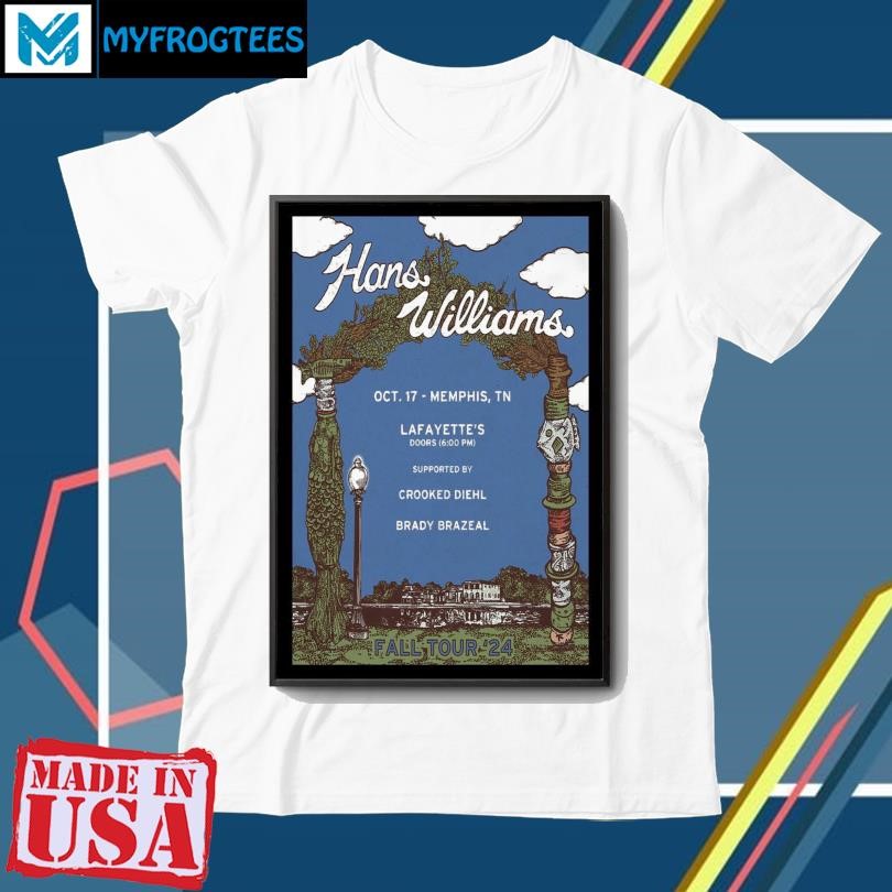 October 17, 2024 Hans Williams Tour Memphis, TN Poster shirt