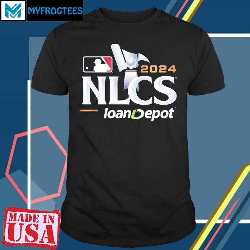 Official MLB NLCS 2024 National League Championship Series loanDepot Logo T-Shirt