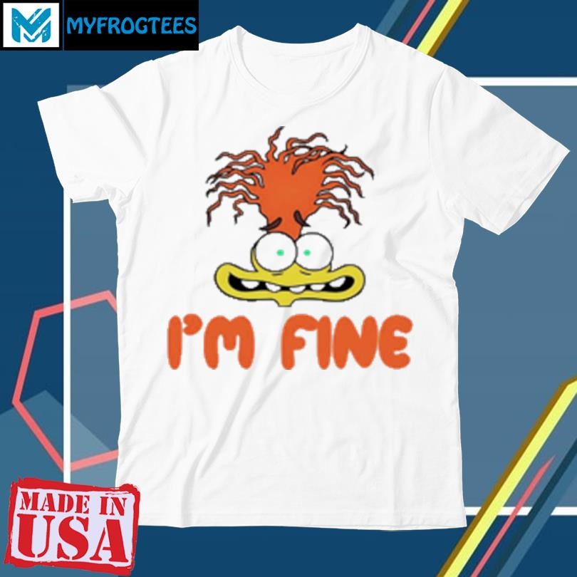 Official Mel Mitchell wearing inside out 2 anxiety i'm fine T-Shirt