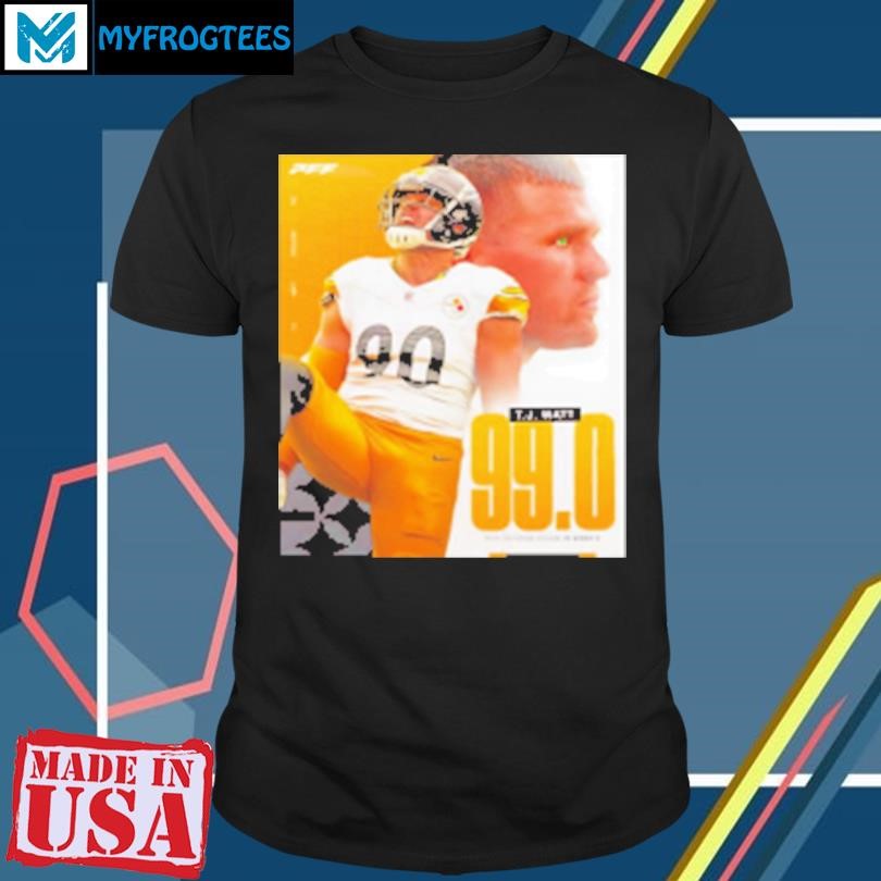 Original A 99.0 run defense grade for TJ Watt Pittsburgh Steelers T-Shirt