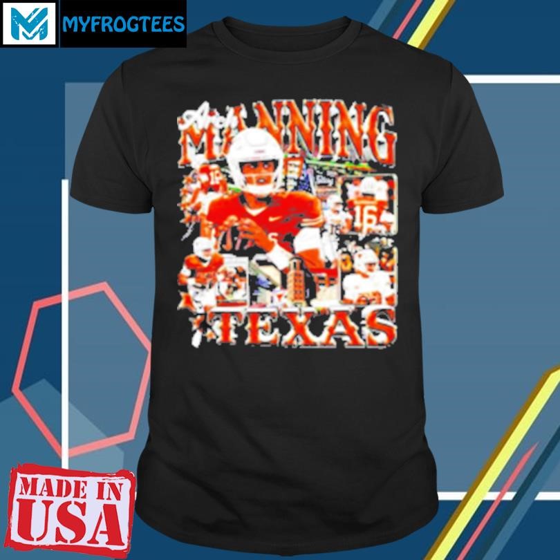 Original Arch Manning Texas Longhorns Football Graphic Poster T-Shirt