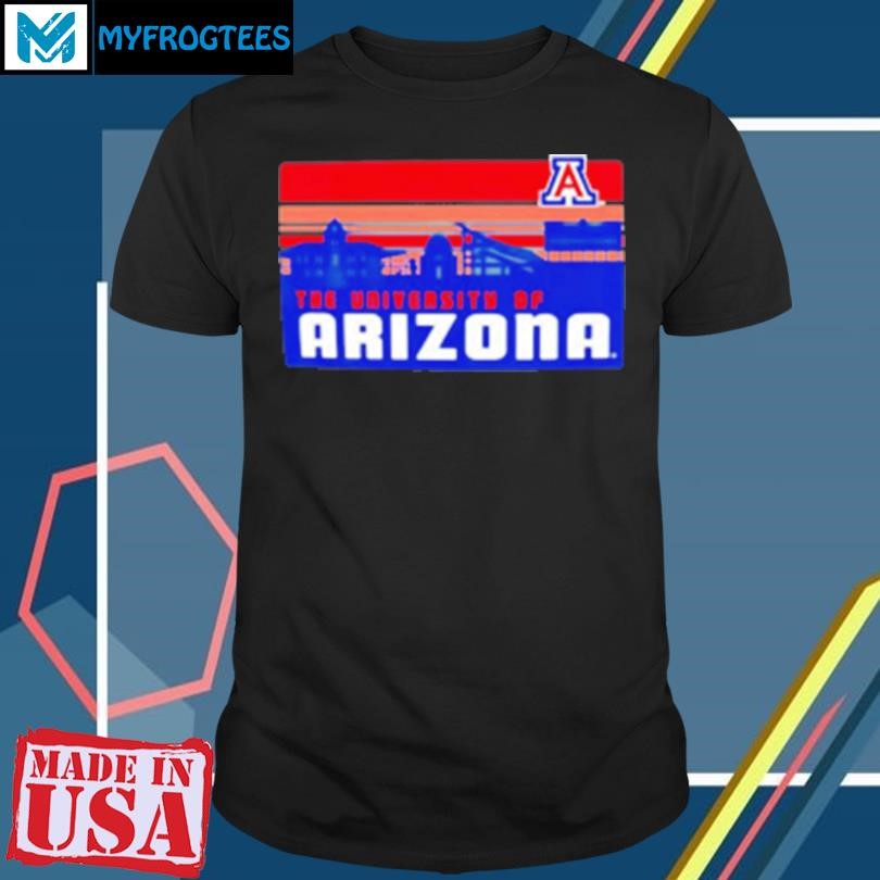 Original Arizona Wildcats University Campus Skyline Retro T-Shirt