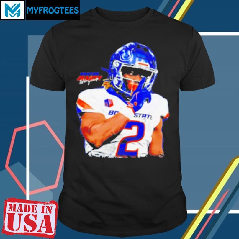 Original Ashton Jeanty Boise State Broncos football portrait graphic T-Shirt