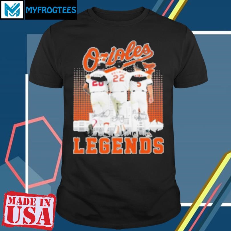 Original Baltimore Orioles Legends Players Patterns Signatures 2024 T-Shirt