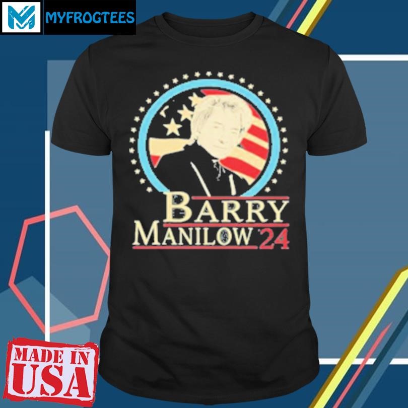 Original Barry Manilow Fans Gift Graphics American Flag T-Shirt