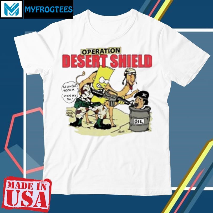 Original Bart Simpson Operation Desert Shield T-Shirt