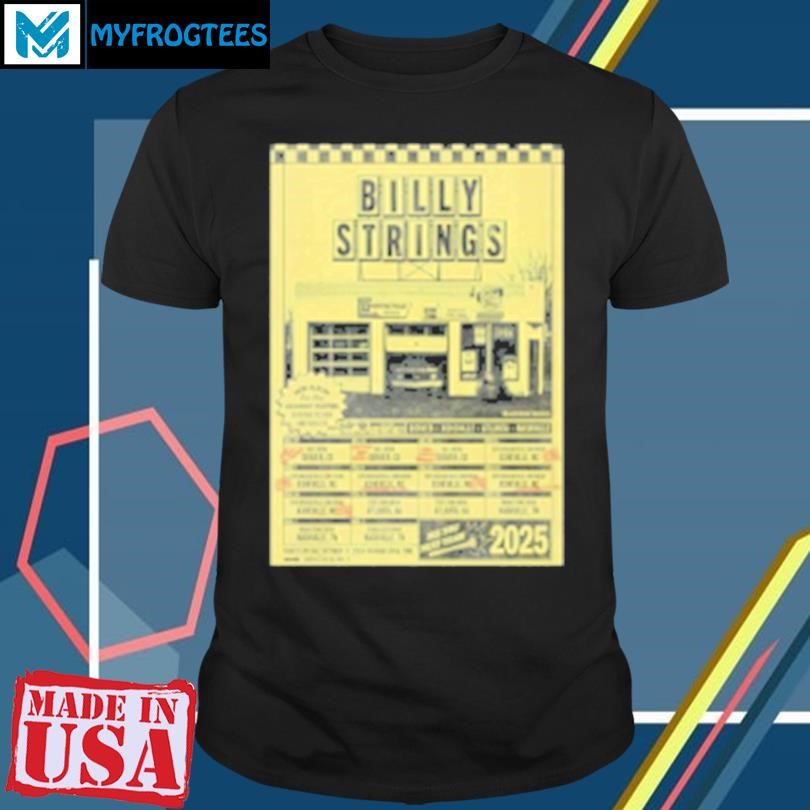 Original Billy Strings Winter Tour 2025 Poster T-Shirt