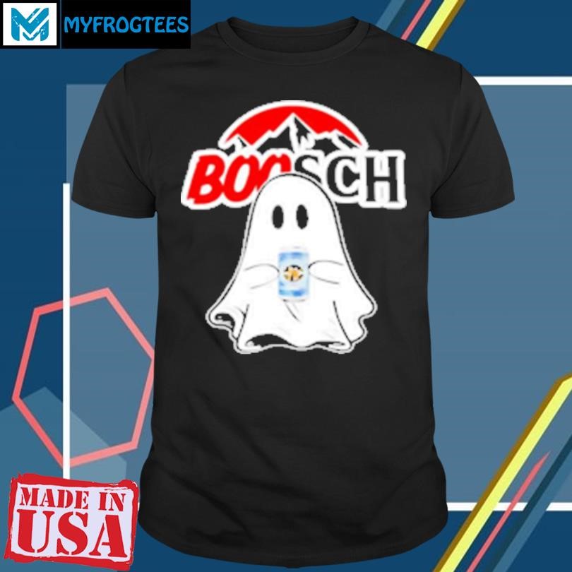 Original Booschbeer Halloween Funny Ghost Drinking Beer T-Shirt