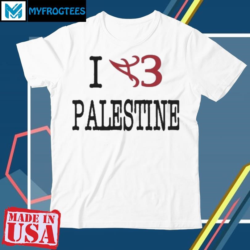 Original Boume Sama Wearing I A3 Palestine Alabama Crimson Tide t shirt