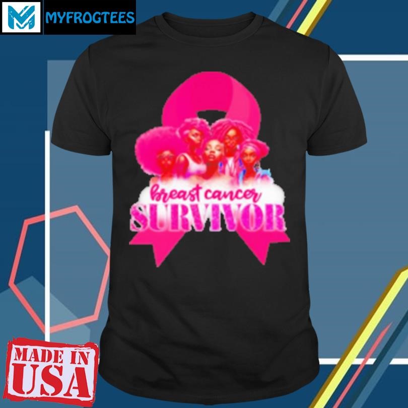 Original Breast Cancer Awareness Survivor Black Women Melanin Warrior T-Shirt