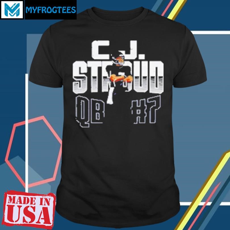 Original C.J. Stroud Houston Pose Football Design T-Shirt