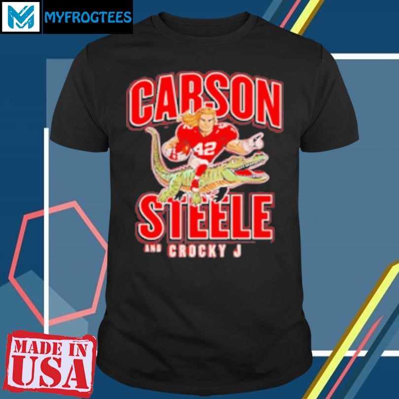 Original Carson Steele Kansas City Crocky Football Design Cartoon T-Shirt