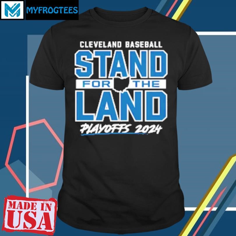 Original Cleveland Guardians baseball stand for the land 2024 playoffs T-Shirt