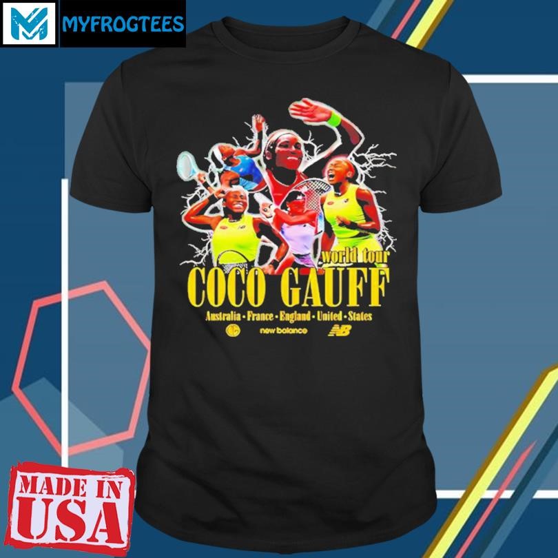 Original Coco Gauff World Tour Australia France England United State T-Shirt