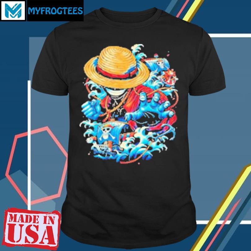 Original Colorful Pirate Luffy One Piece Design T-Shirt