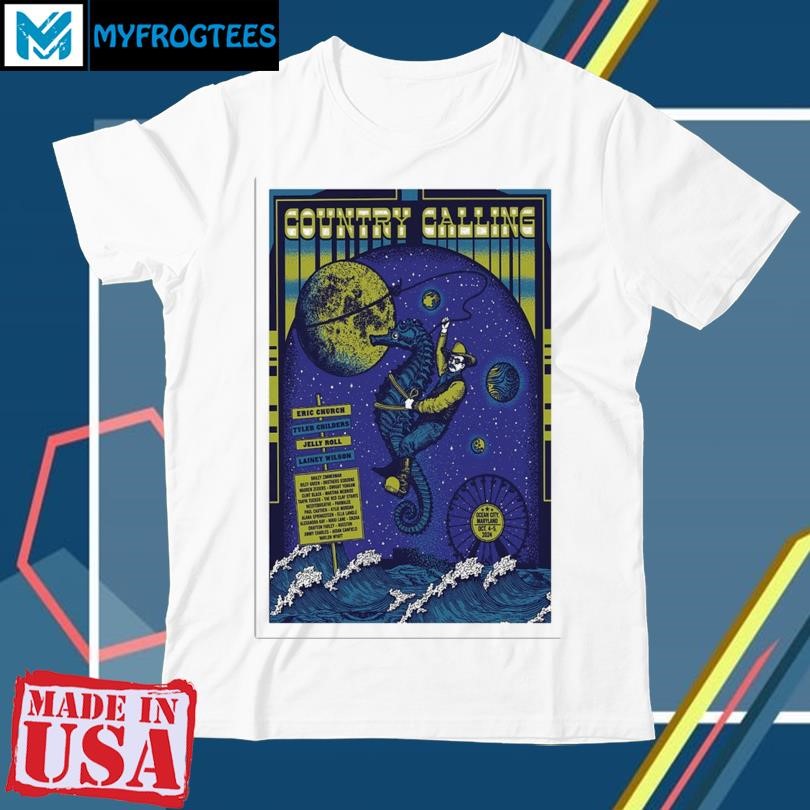 Original Country Calling Festival Tour 2024 Ocean City, Maryland Poster shirt