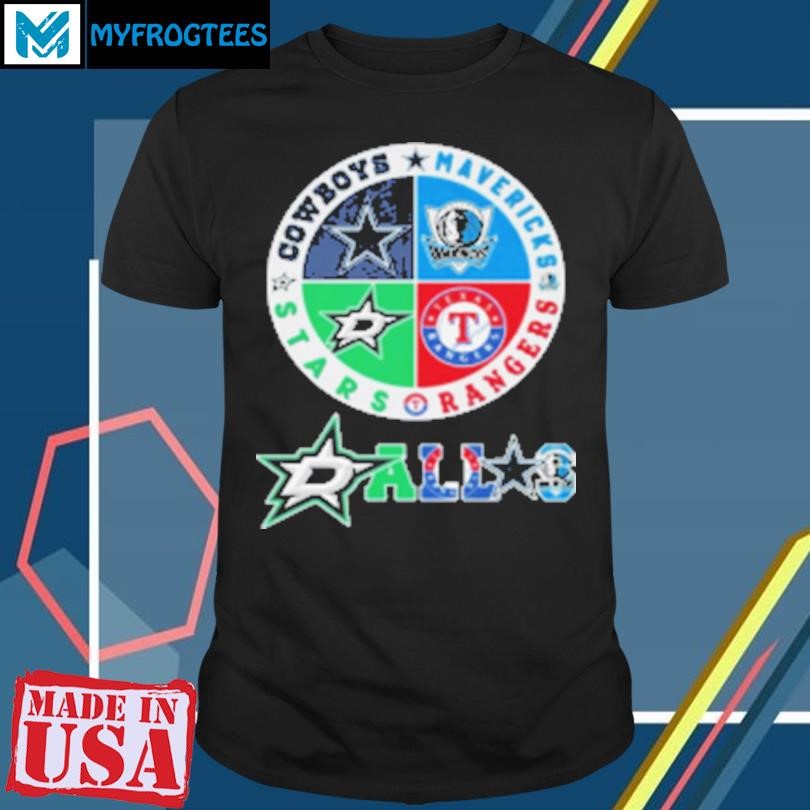 Original Dallas Cowboys Mavericks Rangers And Stars Logo 2024 T-Shirt