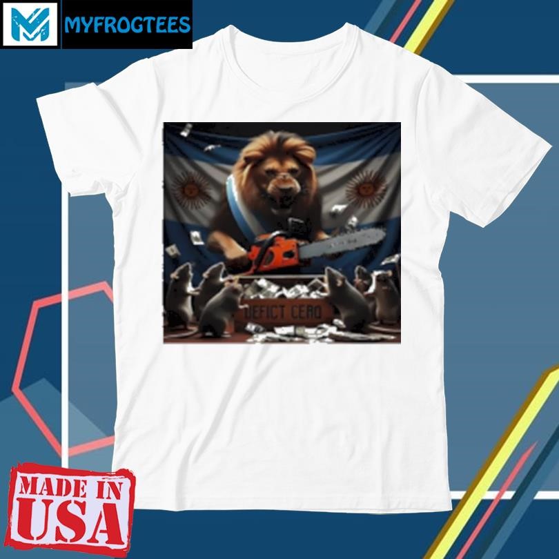 Original Deficit Cero Viva La Libertad Carajo Javier Milei T-Shirt