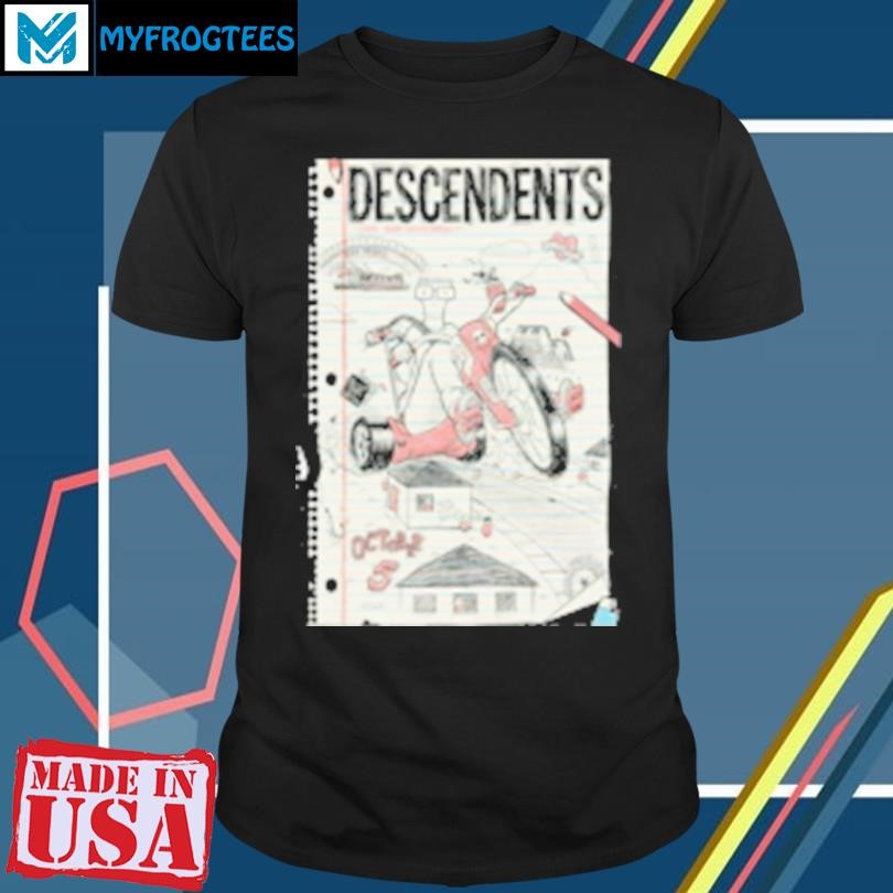 Original Descendents October 5, 2024 In Hermosa Beach, CA Tour Poster T-Shirt